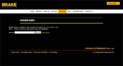 Desktop Screenshot of catalogue.brake-eng.com