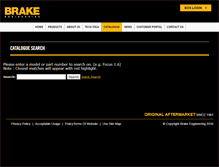 Tablet Screenshot of catalogue.brake-eng.com